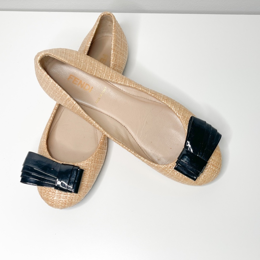Vintage FENDI Ballet Flats | Vintage Luxury Shoes | Size 36